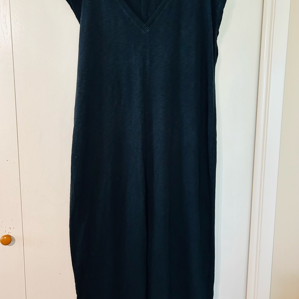Universal Thread Cotton Black V-Neck Dress